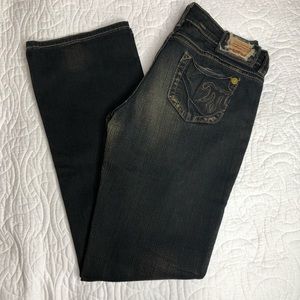 MEK Denim Jeans Bootcut 31 Long Dark Wash